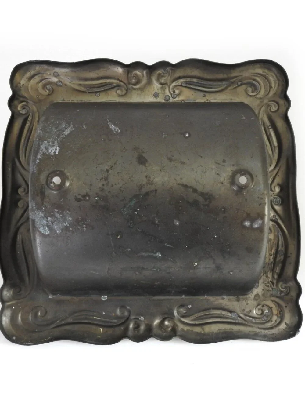 Vintage Ornate Brass Recessed Toilet Paper Holder Hollywood Regency